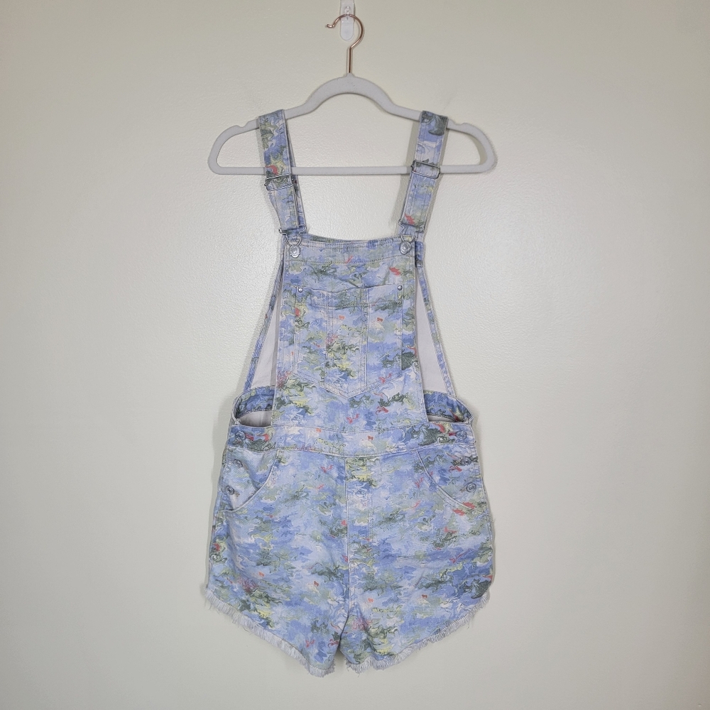Anthropologie Pilcro Cut Off Denim Short Overalls Size 30 - Picture 4 of 7